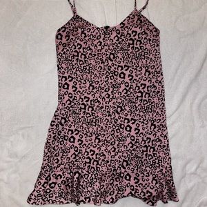 Never worn Aqua cheetah print dress !!